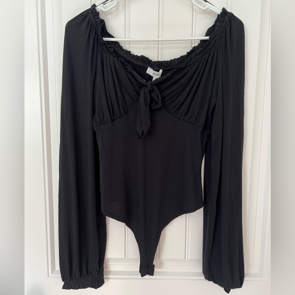 NEW black bodysuit, size large - Picture 2 of 3